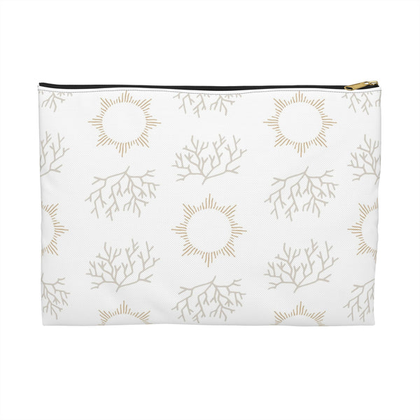 Coral Sun Accessory Pouch