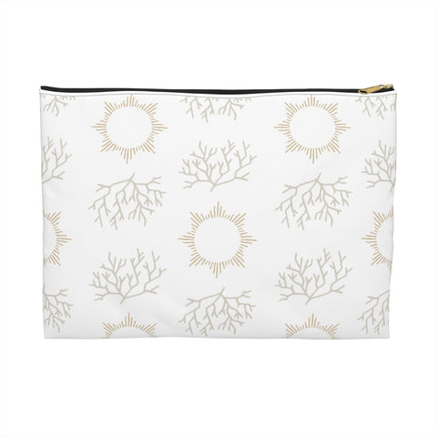 Coral Sun Accessory Pouch