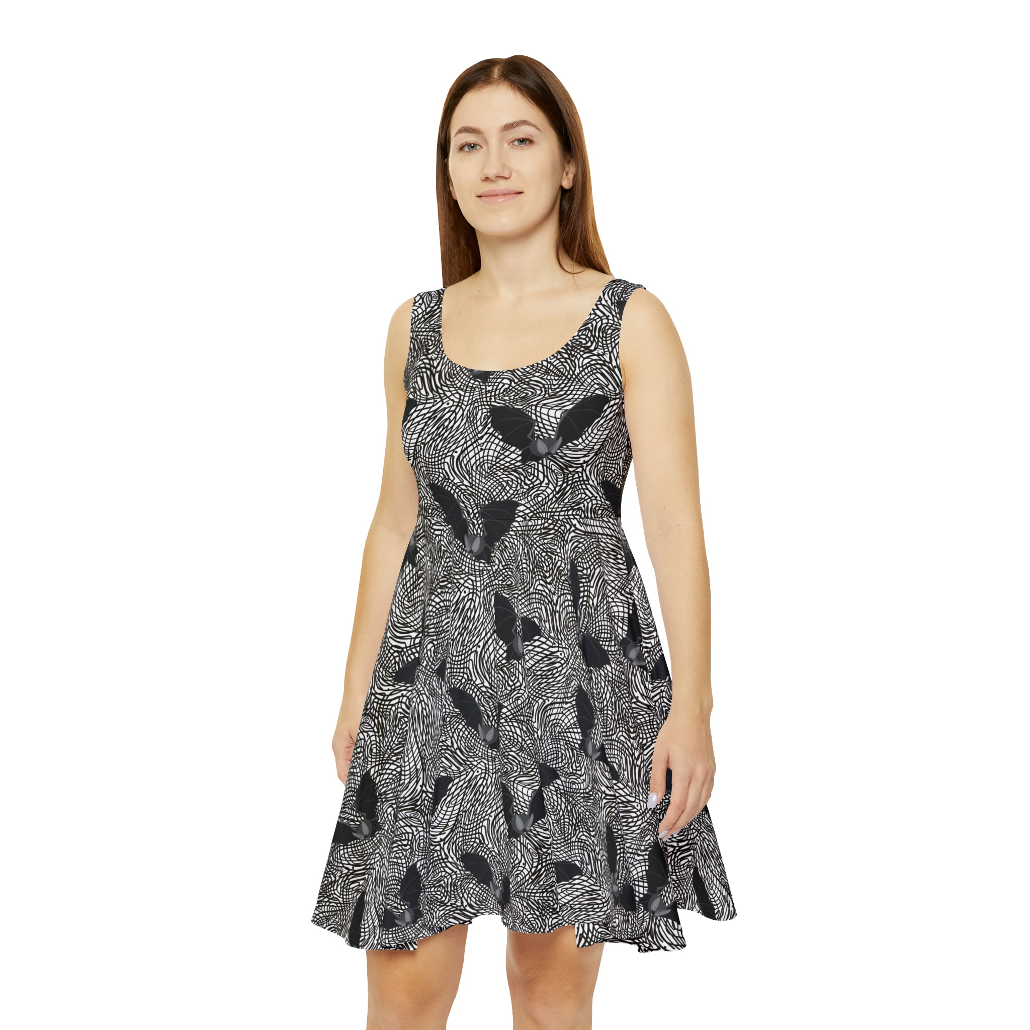 Women's Skater Dress Bats (AOP)