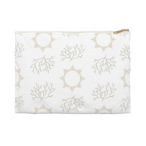 Coral Sun Accessory Pouch