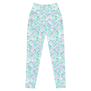 Mermaid Tears Crossover leggings with pockets