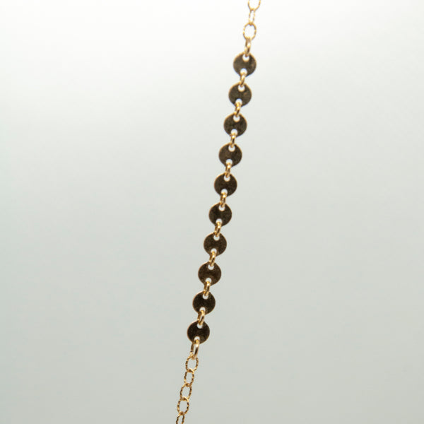 Howlite Rectangle Mixed Chain Necklace