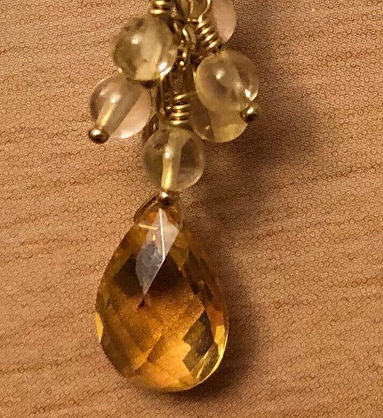 Citrine Cluster Earrings